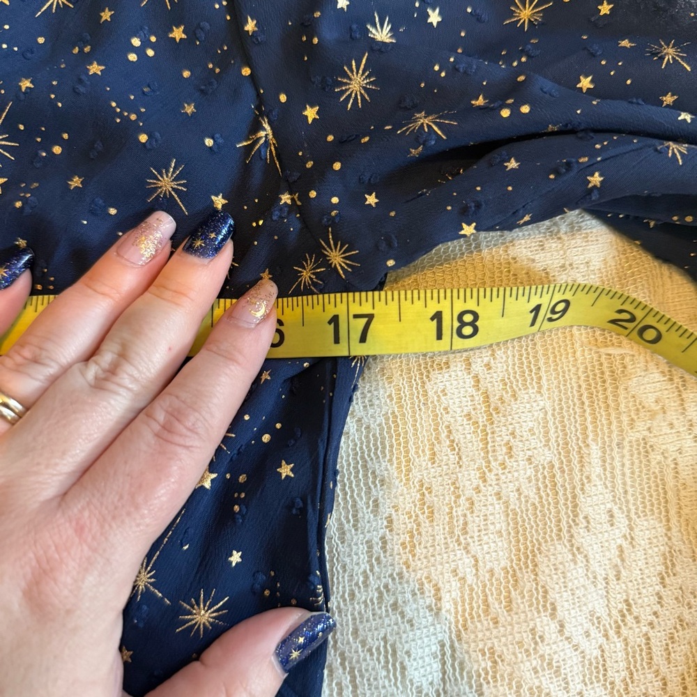 Chicwish glory of love star print tiered vneck maxi dress - Picture 7 of 12